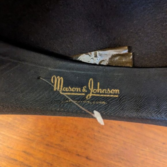 Vintage John B. Stetson Whippet Hat Small Black Felt - Picture 4 of 7